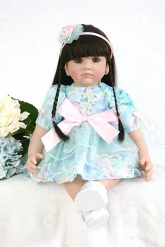 

58cm Silicone Reborn Baby Doll Toys Like Real 24inch Vinyl Princess Toddler Girls Babies play house babies kids birthday toys
