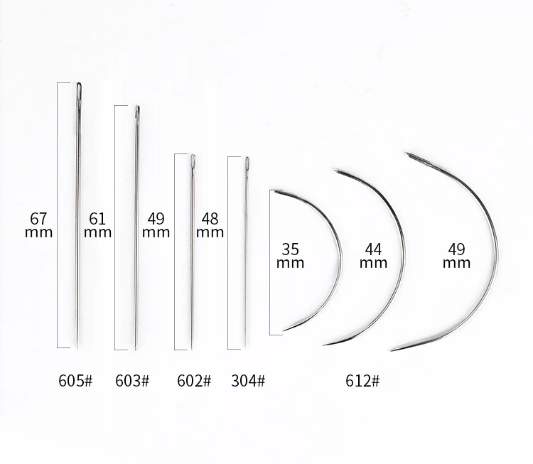 5 шт. Кожа Швейные иглы кожа холст ремонт изогнутые ручные швейные иглы обивка ковры кожа 5 наборов на выбор