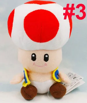 Новые 4 шт грибные Toad игрушечные животные плюшевая Детская кукла игрушки подарки на день рождения Коллекция отслеживание 7"