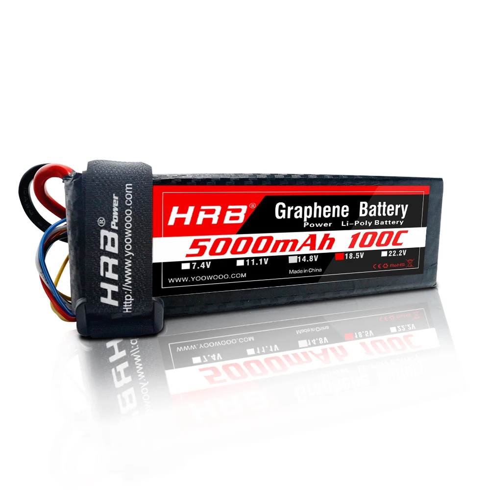 HRB графеновая батарея Lipo 5S 18 5 V 5000mAh 100C Burst 200C XT90 XT60 T ремень Высокая скорость