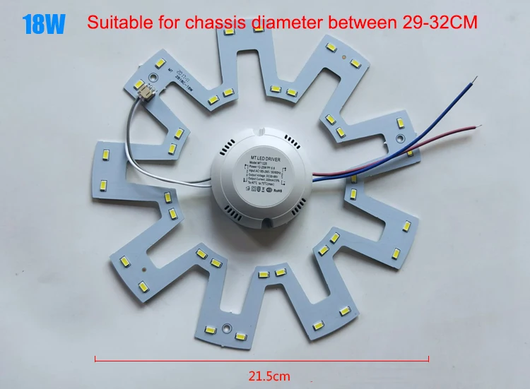 Яркий SMD5730 двойной Цвет светодио дный Кольцевой Замена потолочный светильник Панель нет темных областях AC110 или AC220V с Драйвером 12 Вт-36 Вт