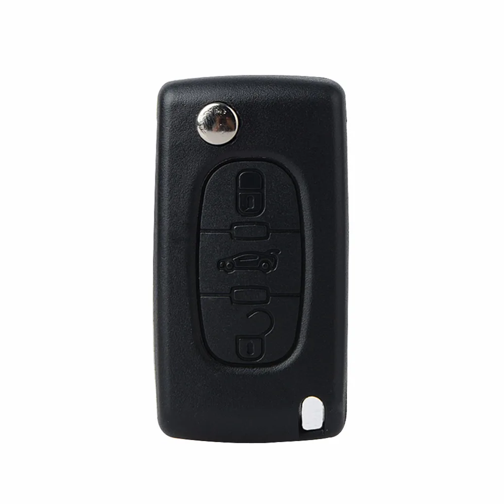 

Folding Remote Car Key Switch for CE0523 Citroen SORMA 433 MHZ ID46-PCF7941 HU83 / HCA Remote key