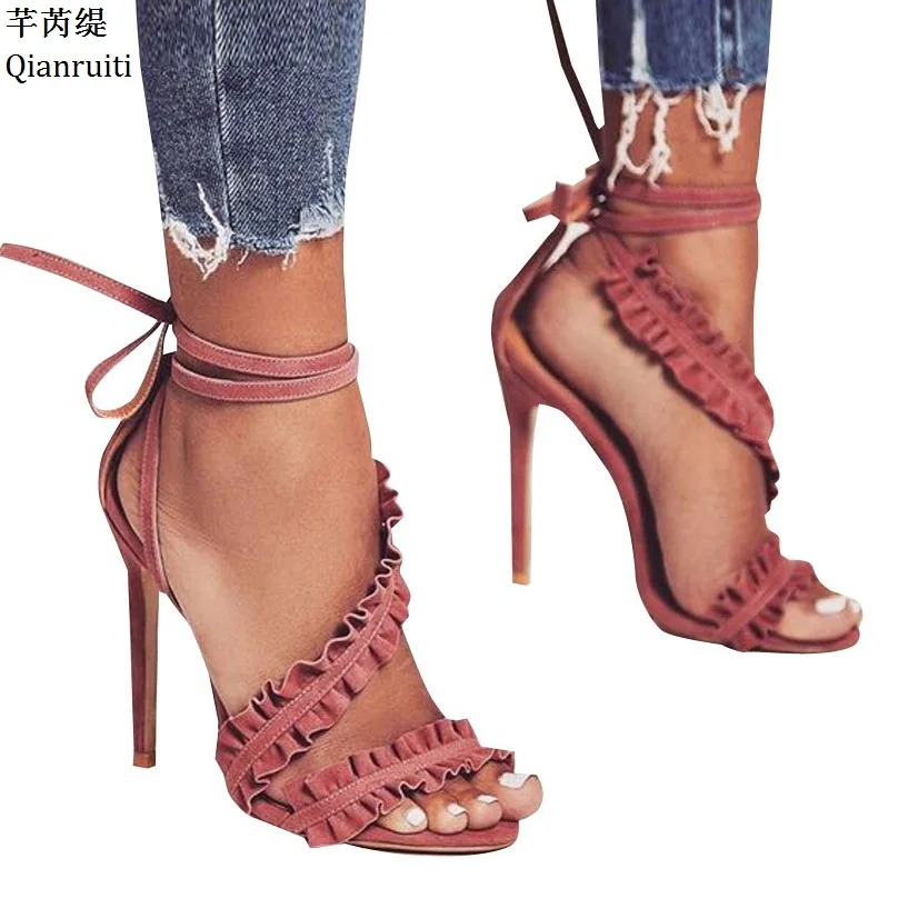 lace up high heel sandals