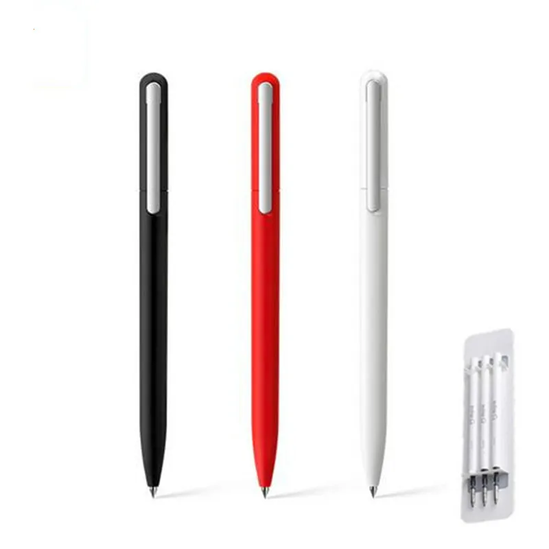 Оригинальная гелевая ручка для подписи Xiaomi 9,5 мм, 0,5 чернила, гладкая швейцарская заправка MiKuni, японские чернила, черные заправки для офиса и школы