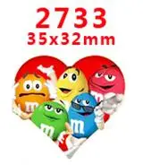 Free shipping 30 pcs cartoon character planar resin PR 2332 - Color: 2733