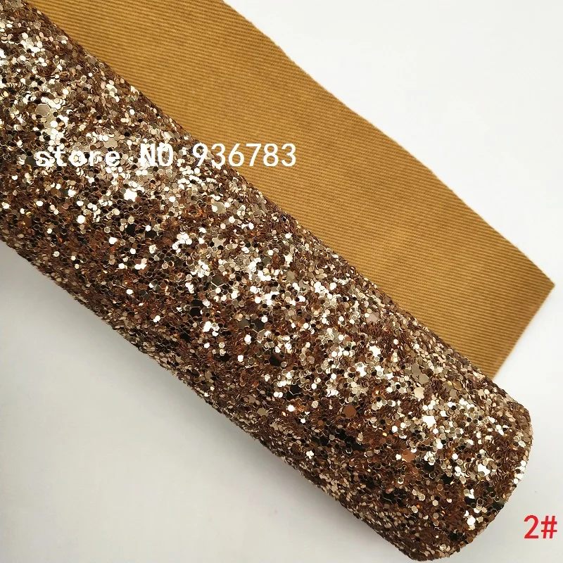 MQ108C 30X134cm Chunky Glitter Leather for making bows shoes handbags and wallpaper Party Decoration