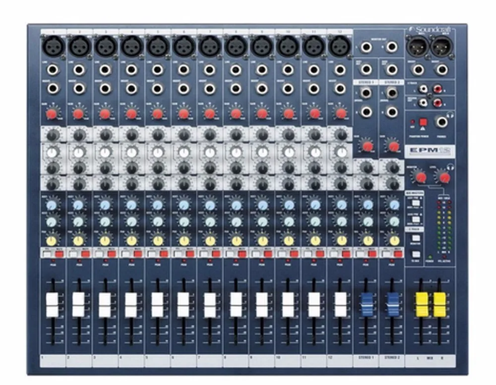 

SoundCraft Professional Console Mixer EPM12 12 Channel Mixing Console DJ karaoke music Power Mixer