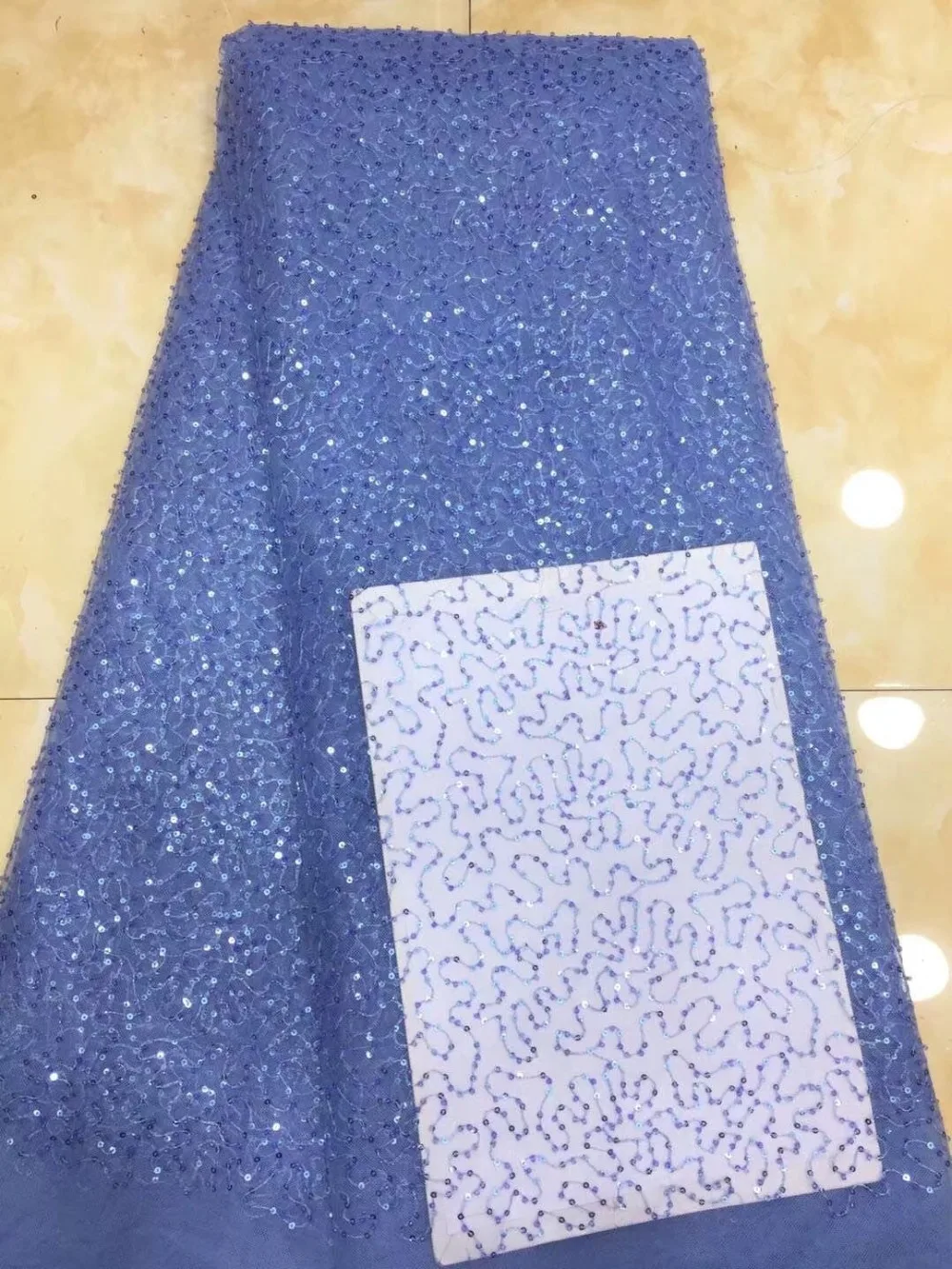 

Latest African beads and sequence Lace Fabric mesh embroidered High Quality French Lace Fabric dress