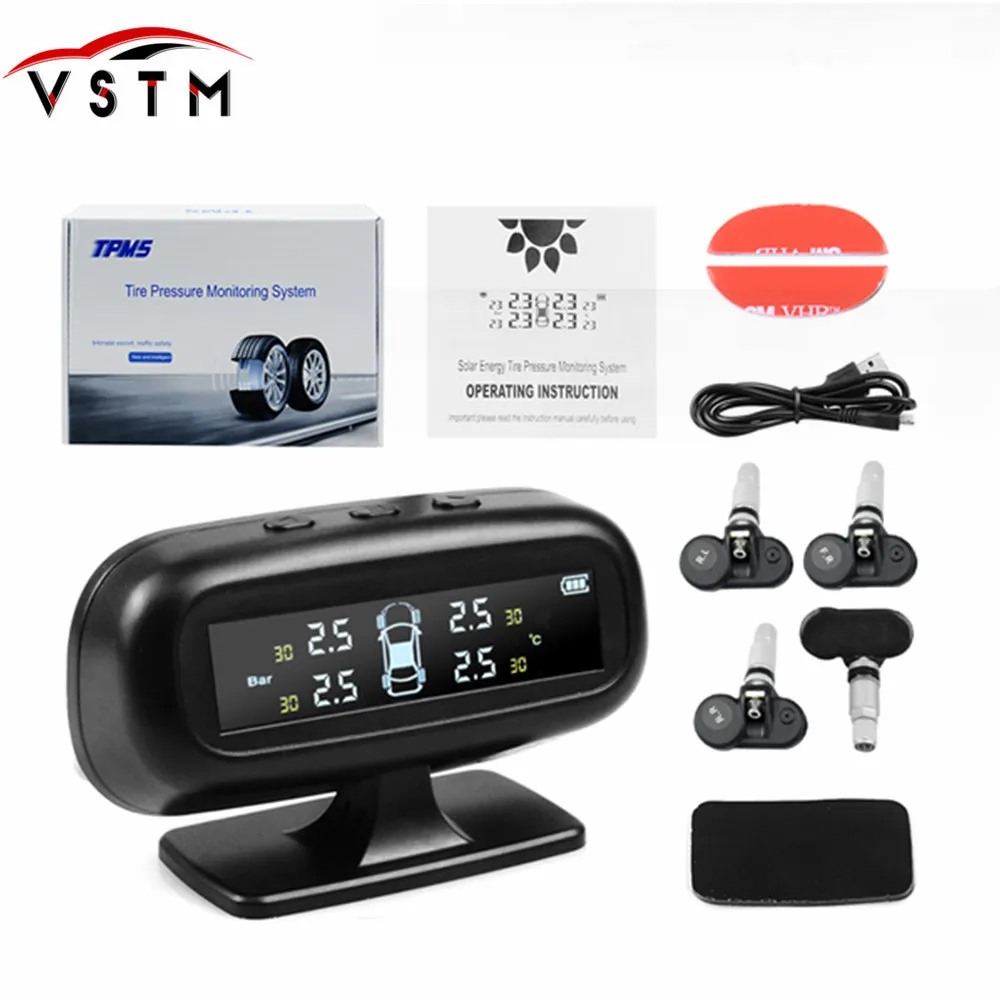 Beautiful Original Internal Solar Tpms Car Tire Pressure Alarm Monitor