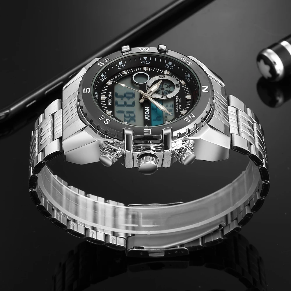 Luxury Brand Men Military Sport Watches Men's Quartz LED Chronos Analog Clock Male Digital Wrist Watch Relogio Masculino