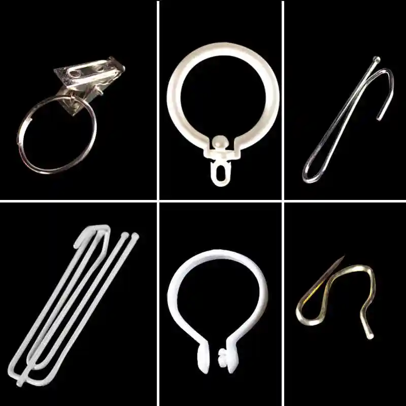 

Top Quality 30pcs Practical Window Curtain Hook Eyelets Curtains Poles Tracks Curtain Accessories Anti-rust Wholesale