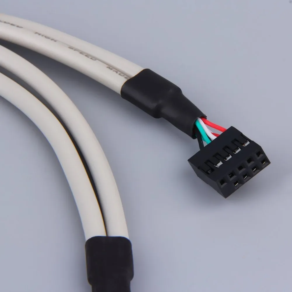 Высокое качество PC материнская плата 4-Порты USB2.0 концентратор с 9 Pin Header сзади Панель скользящая Скоба хост-адаптер кабель usb-хаб