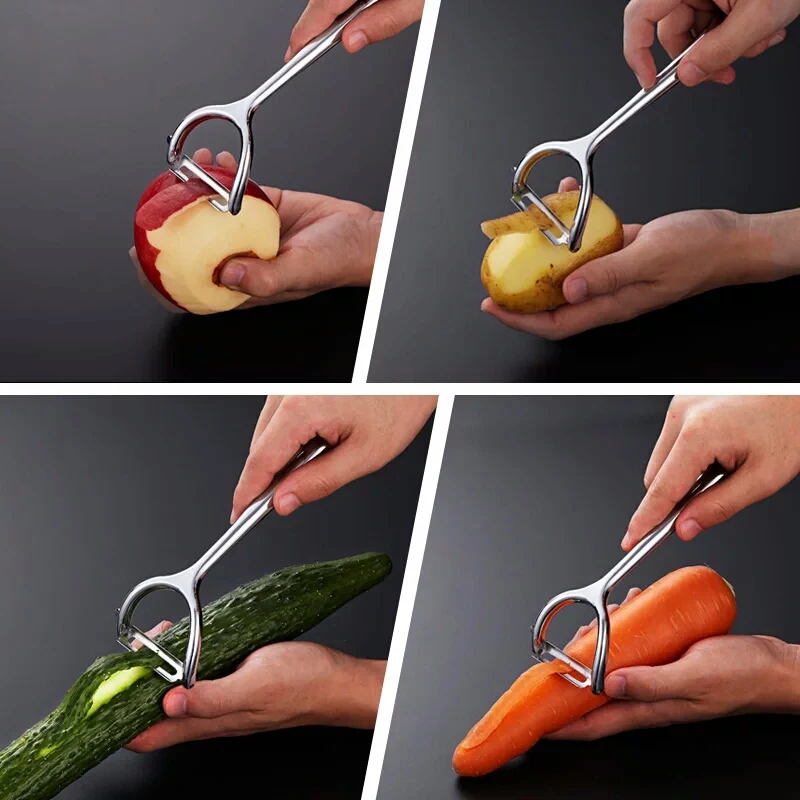 Fruit Vegetable Peeler Stainless Steel Potato Peeler Zesters Sharp Serrated Blade Applie Carrot Peeler Grater Kitchen Tools (14)