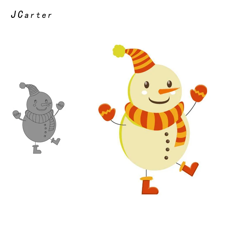 

JC 2019 NEW Metal Cutting Dies Craft Cut Die Stencil Cute Dancing Snowman Dies Scrapbook DIY Handmade Album Paper Cards Decor