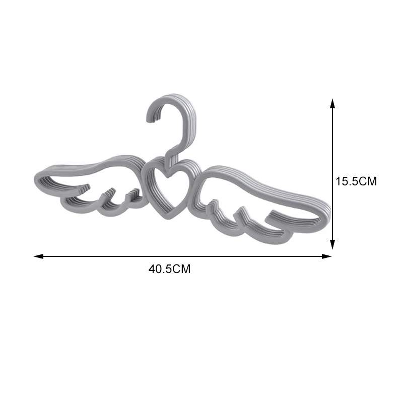 DINIWELL 5 шт. в форме крыльев Ангела бесследная Нескользящая вешалка для гардероба органайзер для дома отеля вешалки для одежды шарф галстук крюк