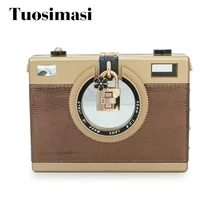 Летняя новая сумка, Индивидуальная сумка на плечо в форме камеры, модная сумка на цепочке для девушек, женские сумки-мессенджеры(C390