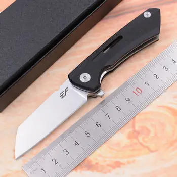 

JUFULE 2019 Mini SNECX BUSTER D2 blade G10 handle ball bearing flipper folding outdoor camping fruit EDC hunt tool kitchen knife