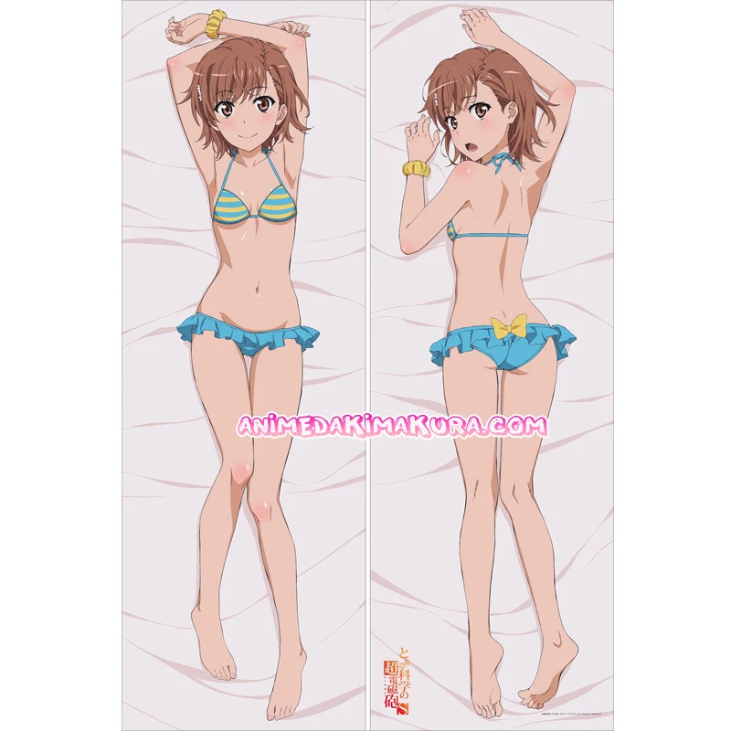Чехол для подушки Toaru Kagaku no Railgun Dakimakura Misaka Mikoto Anime Girl Hugging Body | Дом и сад