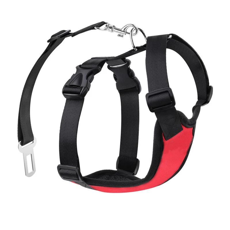 

Dog Harnesses Vests Chest For Dog Collars And harnesses Pet Puppy Collar Adjustable Soft Comfort Pet Products With Seat Belt