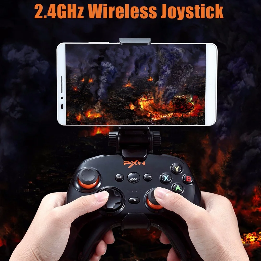 PXN 9608 2,4 ГГц беспроводной Bluetooth V4.0 игровой контроллер геймпад Съемный корпус джойстик для телефона Android