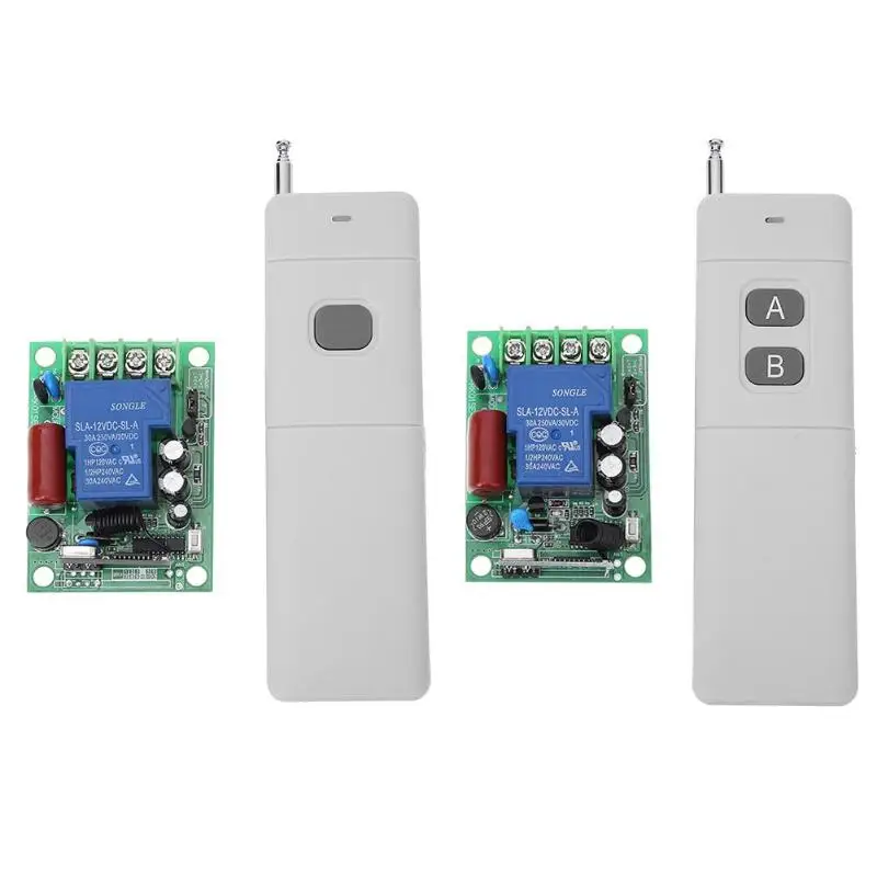 

AC 220V 1CH RF 433MHz 1000 Meters Distance Wireless Remote Control Switch Module Learning Code