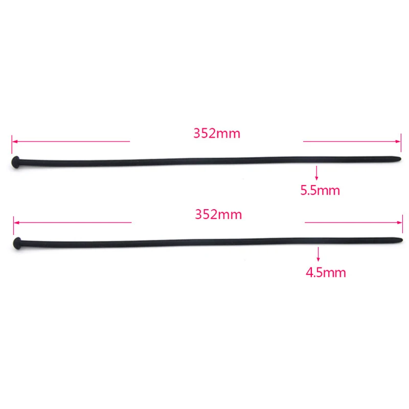 7pcs/set,352mm long silicone urethral dilator sounds soft penis plugs male masturbator urethra sounding rod sex toys for men