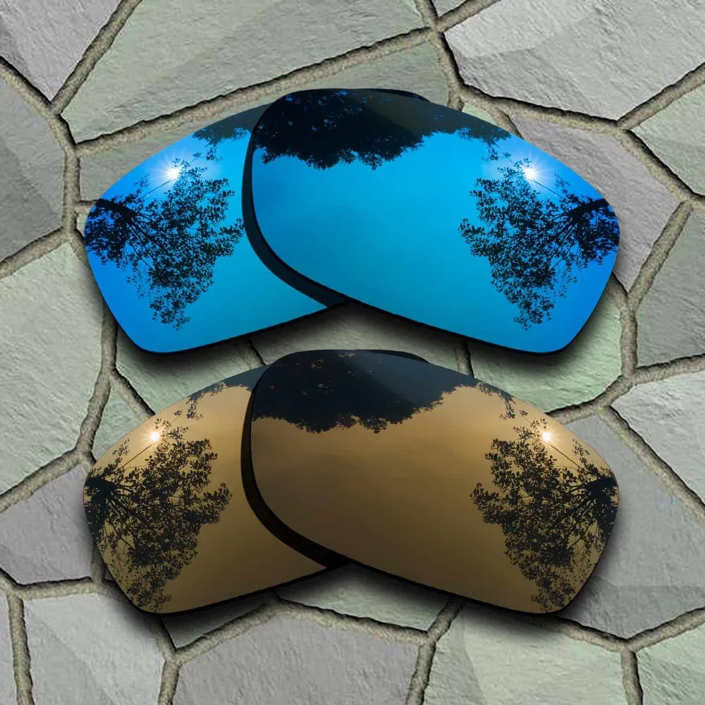 Sky Blue&ampBronze Copper Sunglasses Polarized Replacement Lenses for Oakley Fives Squared | Аксессуары для одежды