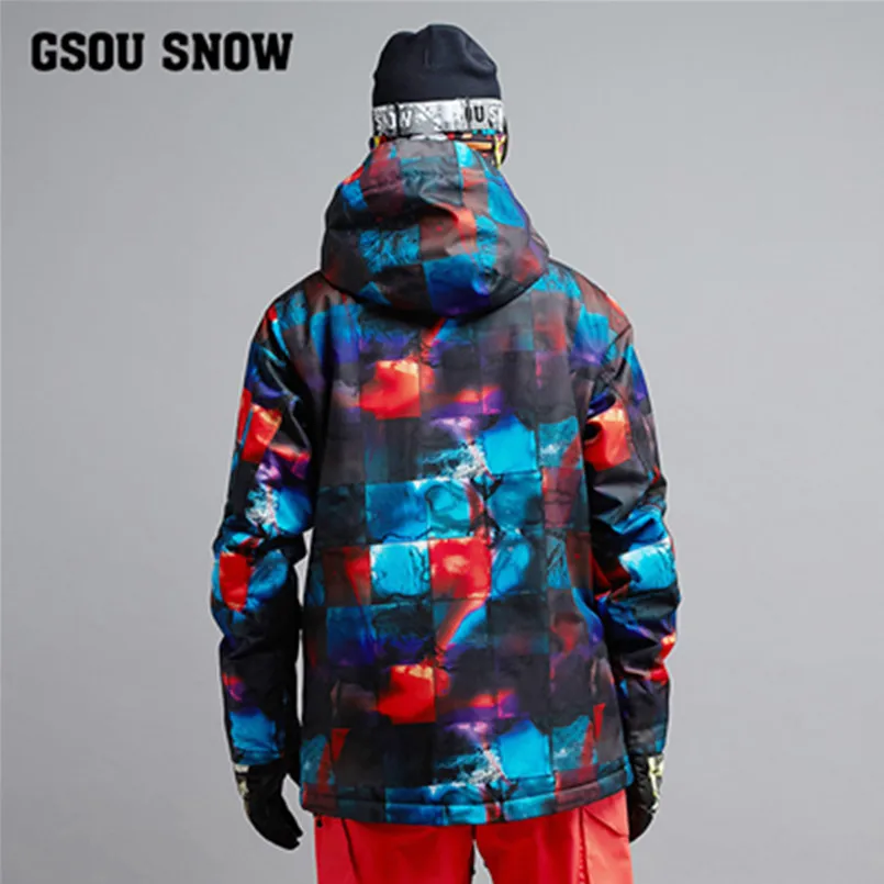 2018 invierno GS Snowboard Chaqueta impermeable Chaqueta de esquí de los hombres traje de esquí de nieve Chaqueta Esqui Hombre Mannen de esquí-jack