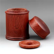 Китайский цветок груша чайник высокого качества из красного дерева чайный ящик из твердой древесины емкость для чая натуральный винтажный чайный сервиз аксессуары