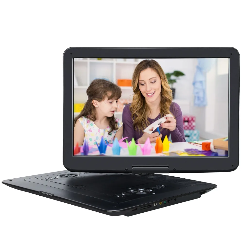 

New 15.6 ''Portable Car Headrest Monitor 1366*768 LCD Screen DVD Video Player USB/SD/HDMI/IR/FM Car Charger Portable DVD Player