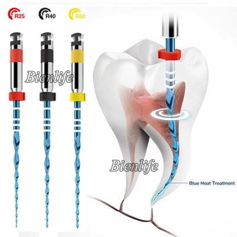 Стоматологический инструмент возвратно-поступательный синий напильник Тепловая активация двигателя Использование мягких роторных напильников эндонтический корневой канал NITI стоматологические инструменты