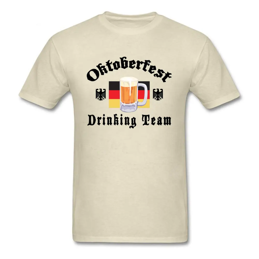  comfortable Tops Shirt Discount Short Sleeve Mens T-shirts TpicOriginaltitle Print Lovers Day Tops T Shirt Crew Neck Oktoberfest Drinking Team 5216 beige