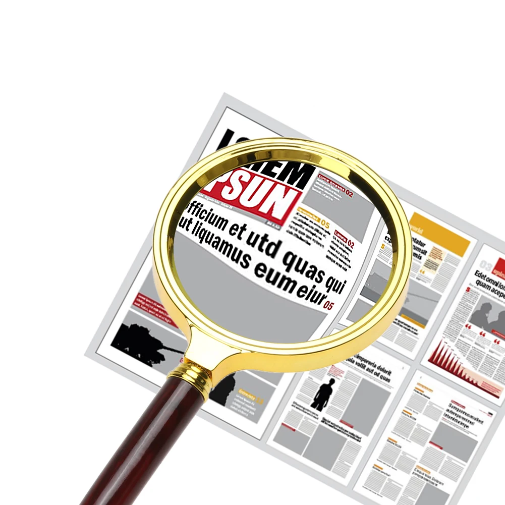 10X Portable Handheld High Definition Reading Magnifier Glass Eye Loupe