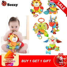 Sozzy Multifunctional Baby Toys Rattles Mobiles Soft Cotton Infant Pram Stroller Car Bed Rattles Hanging Animal