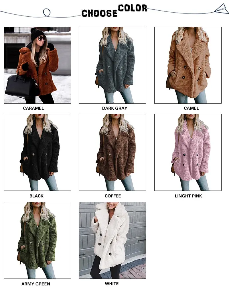 Warm Winter Coat Women Faux Fur Fleece Jacket Casual Woman Long Sleeve Overcoat Fourrure Femme 2018 Plus Size Coats And Jackets (2)