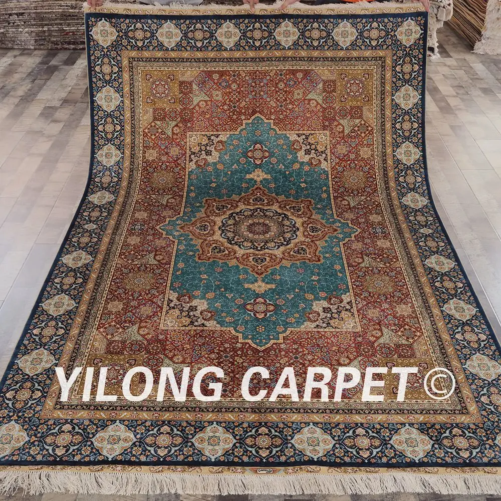 Yilong 6'x9' Племенной персидский ковер Восточная область Шираз связанный