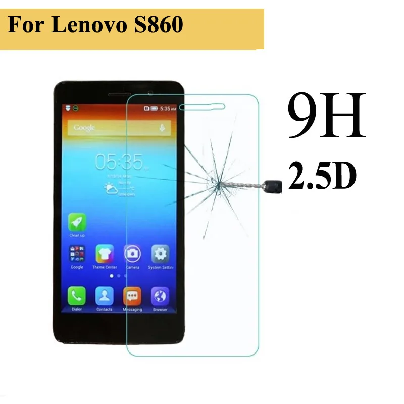 

2PCS Premium Explosion Proof Good Quality Tempered Glass 2.5D 9H Curve Screen Protector For Lenovo S860 Screen protector