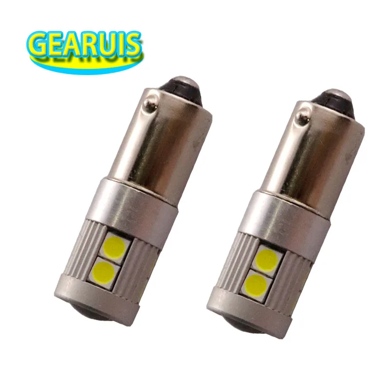 10 шт. Автомобильные светодиодные лампы BA9S 9 SMD 3030 1 Вт T4W 53 57 182|Сигнальная лампа| |