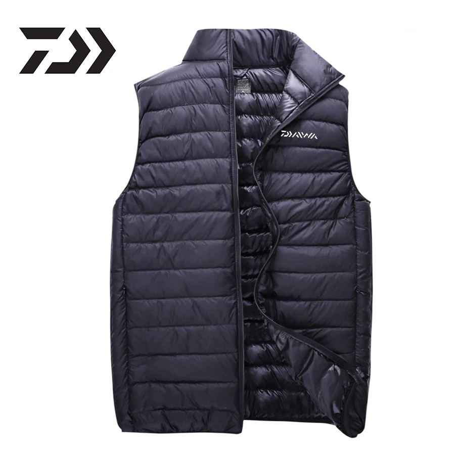 

2017 Daiwas Fishing Clothes Autumn And Winter Fishing Vest Ultra-soft Down Daiwa Jacket Thickendaiwa Fishing Vest Coat M-2xl