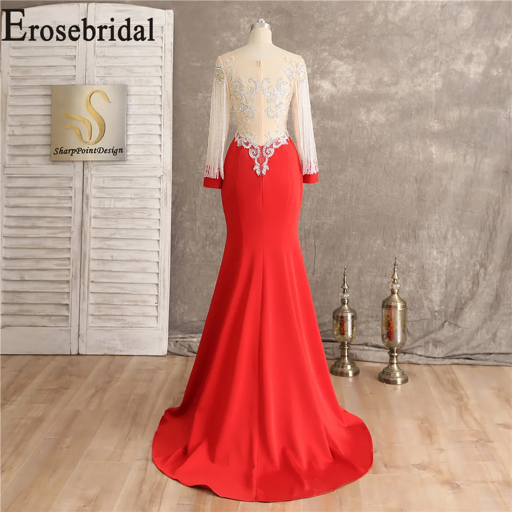 Erosebridal 2019 вечернее платье Длинные вечерние платья Элегантные Формальные платья вечернее платье для женщин