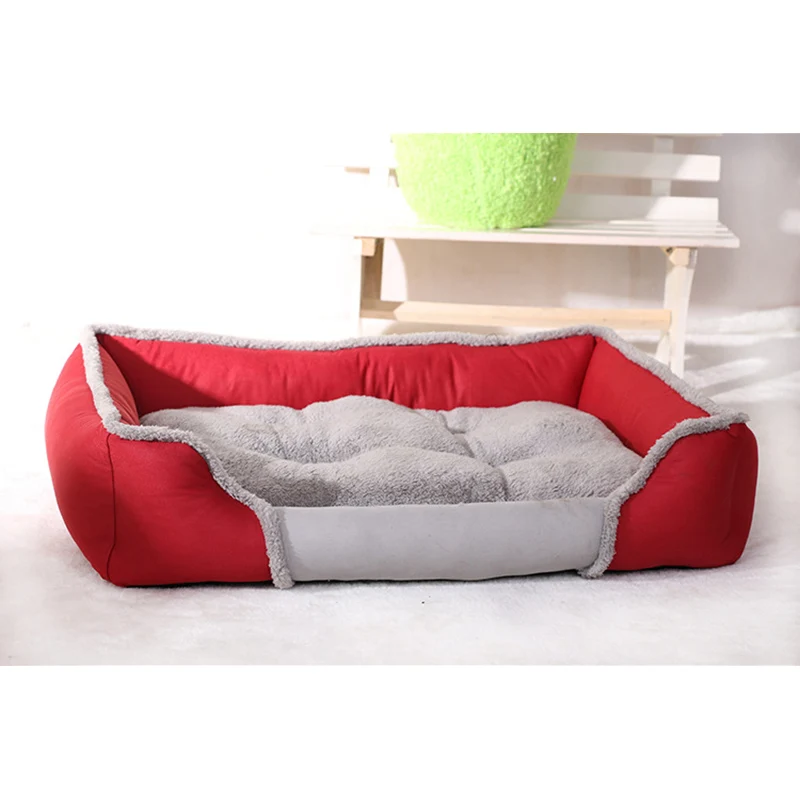 

Soft Pet Dog Bed House Warm Cat House High Quality Felt PP Cotton Dog Sofa Detachable Mat Pad Pet Products for Small Large Dogs