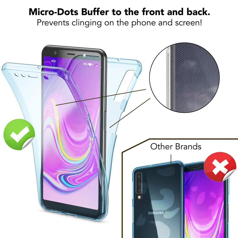 Чехол для телефона Samsung Galaxy A50 A30 A40 A60 A70 A10 A750 S10 M10 M20 M30 силиконовый чехол 2 в 1 мягкий