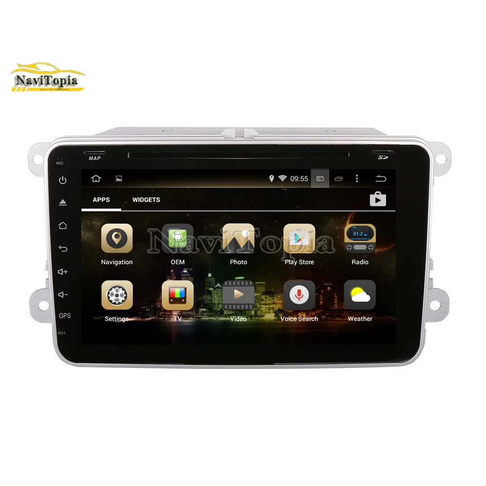 Best NAVITOPIA 4G RAM 64G ROM PX6 Android 9.0 Car DVD GPS Navigation for VW Passat B7/Passat Variant/Passat CC/Touran/Golf V VI 9