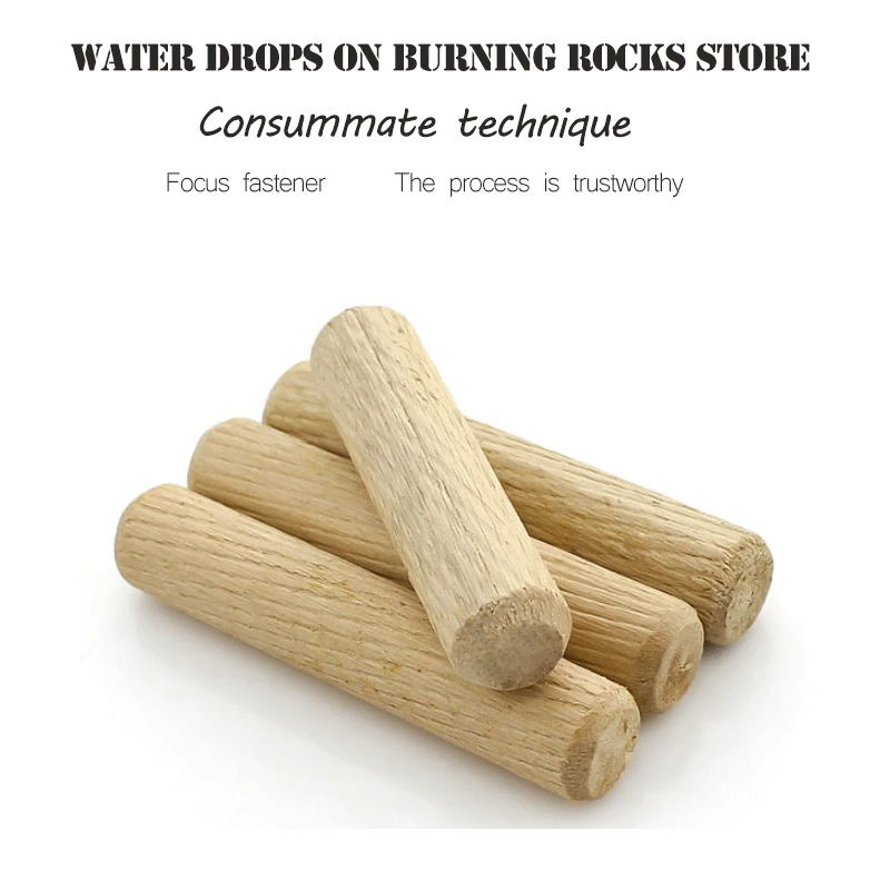 

Free shipping dowel pin cavilha M6 6mm 100pcs Per Lot Twill 8mm Diameter Hardwood Round Furniture Fitting Wood Dowel Pin