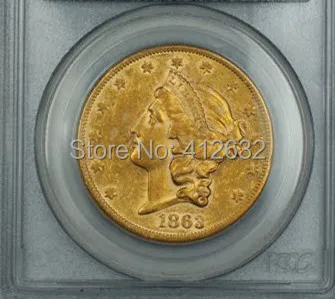 

1863-S $20Liberty Head Gold Double Eagle