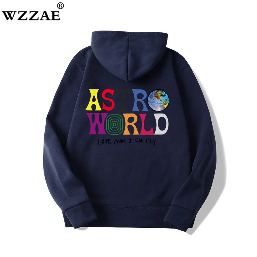 С изображением Трэвиса Скотта ASTROWORLD WISH YOU WERE HERE толстовки Мода Письмо ASTROWORLD Толстовка уличная человек женщина пуловер Толстовка