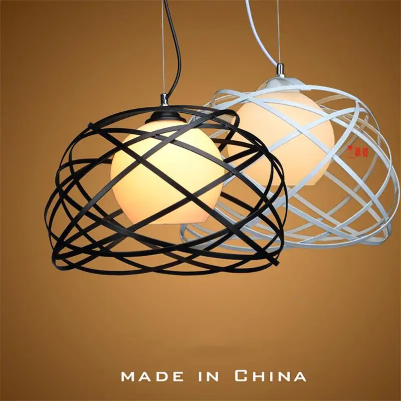 

Creative Arts Cafe Bar restaurant bedroom hallway lamp Scandinavian modern minimalist single-head pendant light with Earth