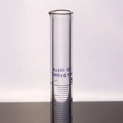 Градиентный лабораторный стеклянный цилиндр 25 мл с носиком|25ml graduated cylinder|glass