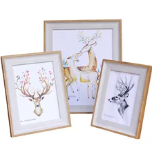 Винтажная фоторамка картина рамка домашний Арт Декор подарки Современная имитация дерева цветная фоторамка для фотографий 5-1" А4 Фото