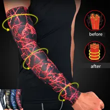 1 пара Компрессионные рукава для мужчин и женщин, гетры для бега, баскетбольный спортзал, фитнес, защита от солнца, защита от ультрафиолетового излучения